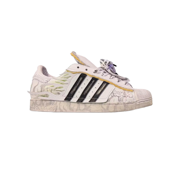 Hellstar White Adidas Superstar