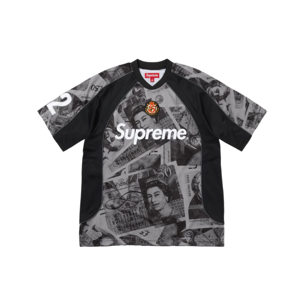Supreme Black Pounds Soccer Jersey