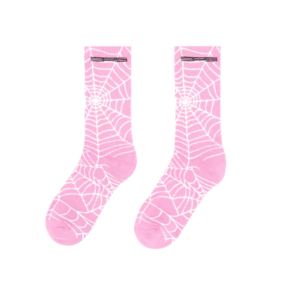 Sp5der Worldwide Pink AOP Socks