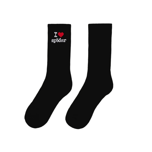 Sp5der Worldwide Black Souvenir Socks