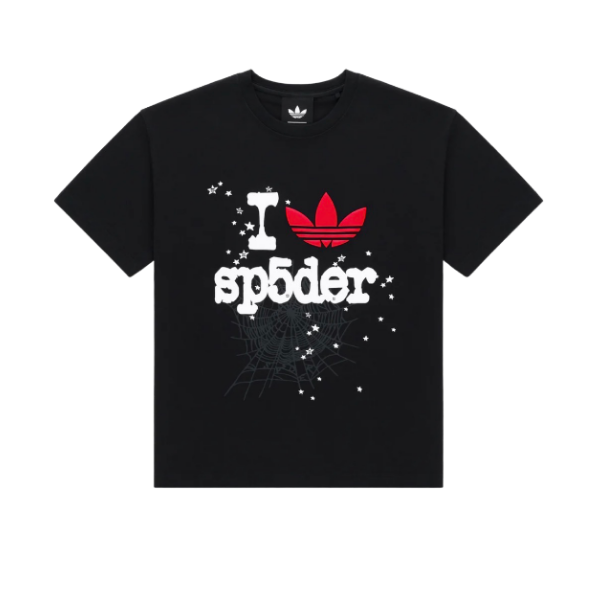Sp5der Worldwide Adidas Black Souvenir T-Shirt