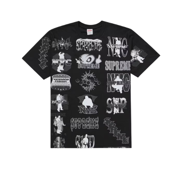 Supreme Black Flash T-Shirt