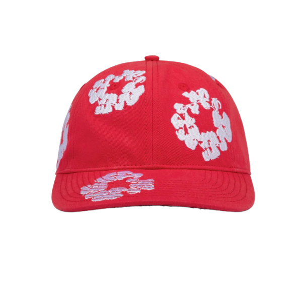 Denim Tears Red Cotton Wreath Hat