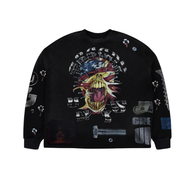 Greedy Unit Screw Head Long Sleeve T-Shirt