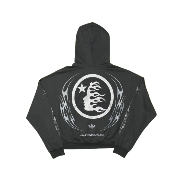 Hellstar Adidas Glitter Flame Hoodie