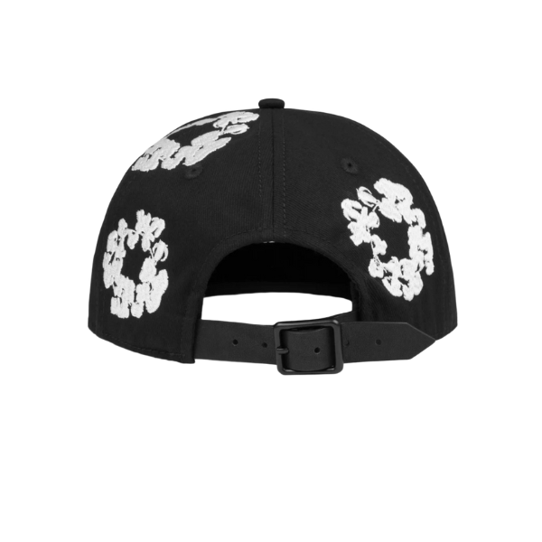 Denim Tears Black Cotton Wreath Hat