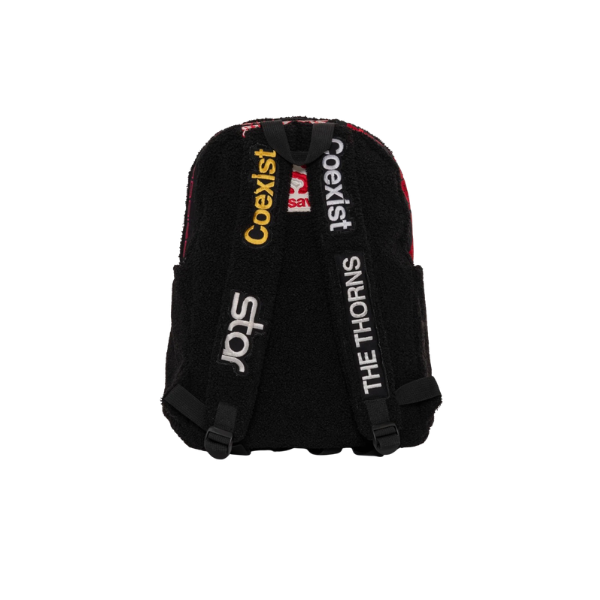 Hellstar Black Sherpa Patchwork Backpack