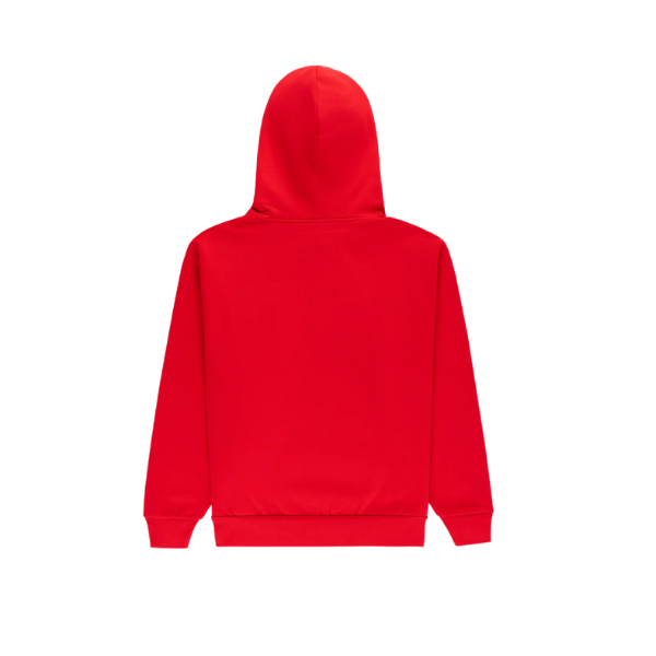 Sp5der Worldwide Red OG Web Studded Zip Up Hoodie