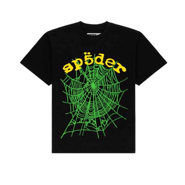 Sp5der Worldwide Black OG Web V2 T-Shirt