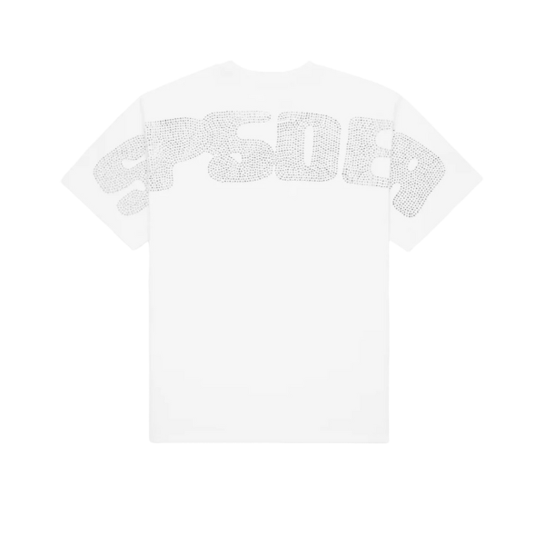 Sp5der Worldwide Rhinestone Silk T-Shirt