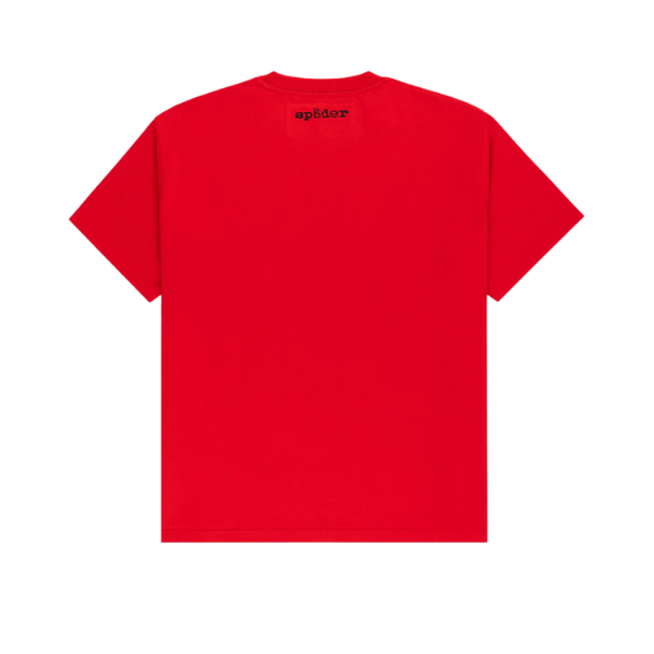 Sp5der Worldwide Red Diffused Collegiate T-Shirt