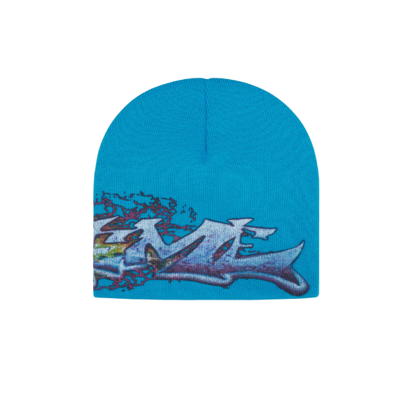Supreme Cyan Tag Beanie